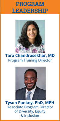 Program Leadership Headshots - Tara Chandrasekhar and Tyson Pankey