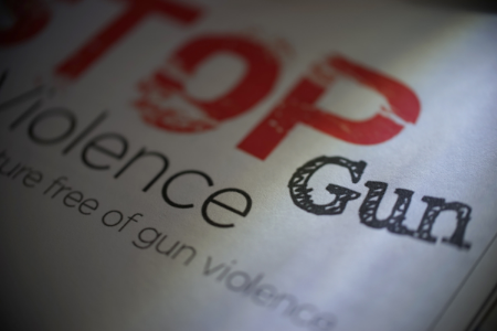 Print on paper: Stop Gun Violence