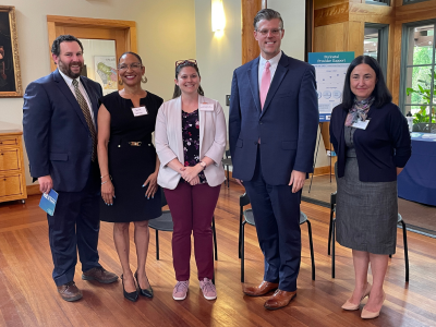 Event speakers from left: Gary Maslow, MD; Yvonne Copeland, Shauna Guthrie, MD, Kody Kinsley, and NC-PAL co-PI Nicole Heilbron, PhD.