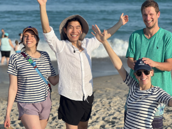 Shelby and co-residents at the PGY4 retreat to Wilmington, NC
