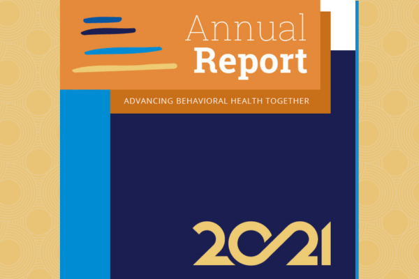 2021 Annual Report cover - Geometric patterns