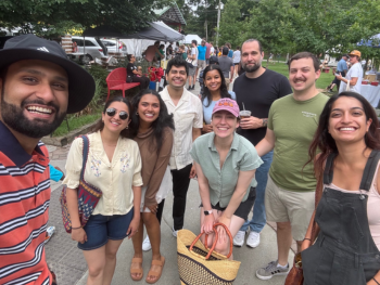 Duke Psychiatry residents at the Durham Farmers' Market