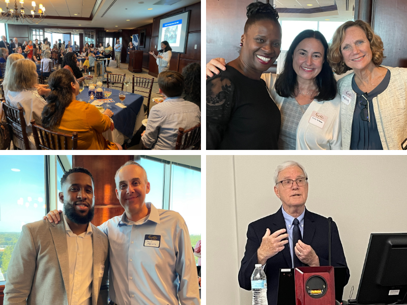 Collage of four photos from Centennial celebrations of the psychiatry-psychology collaboration