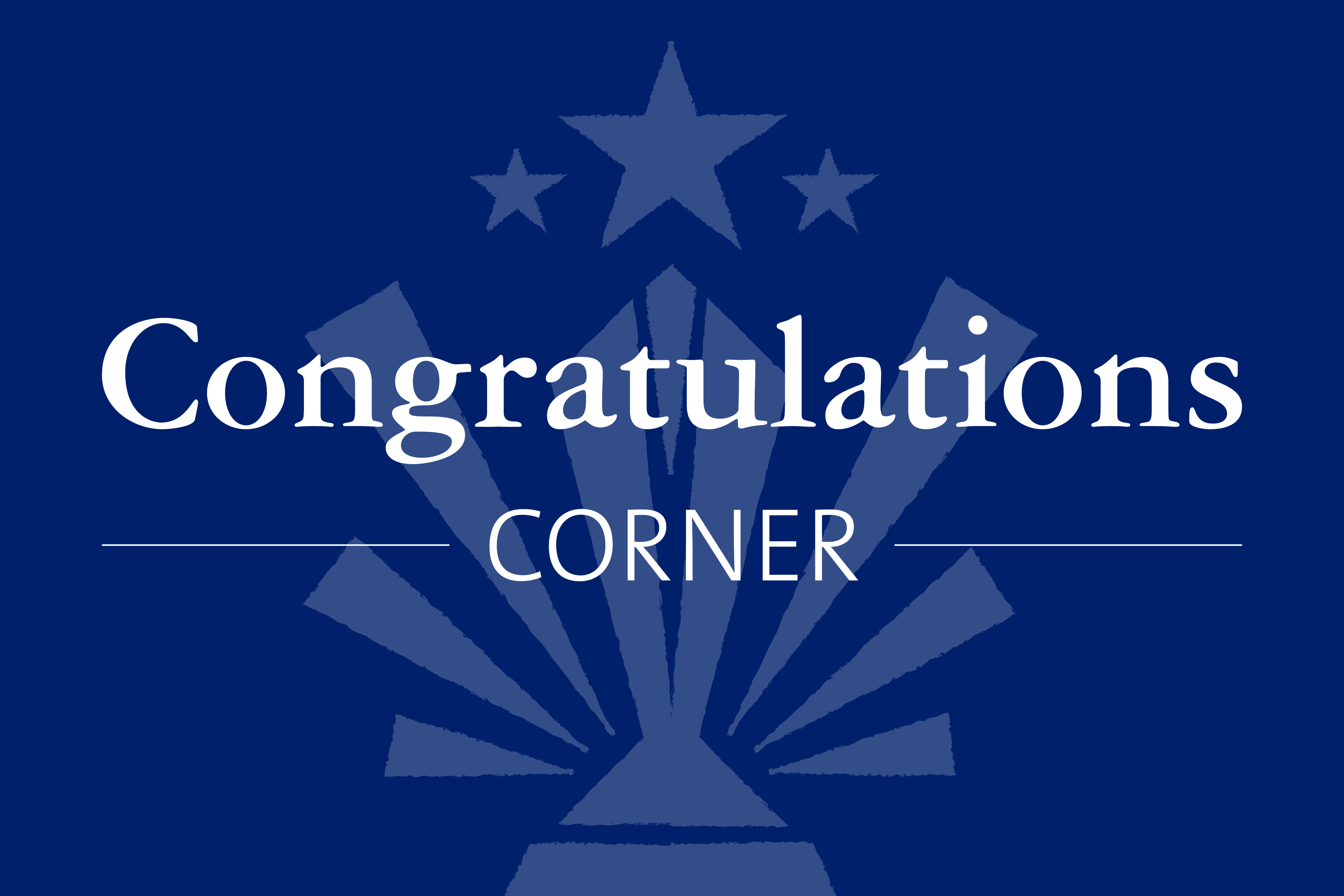 Congratulations Corner