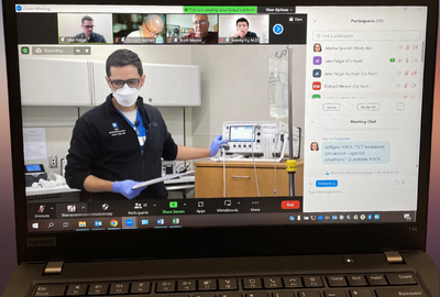 Screenshot from ECT virtual course