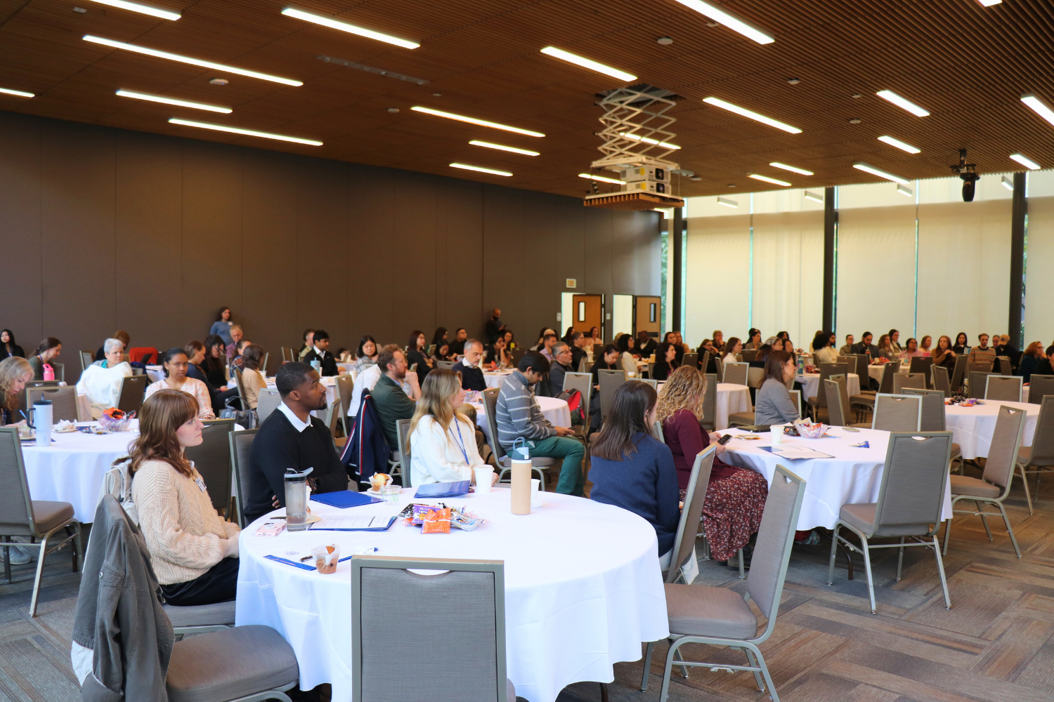 The retreat drew a large number of faculty, staff, and trainees.