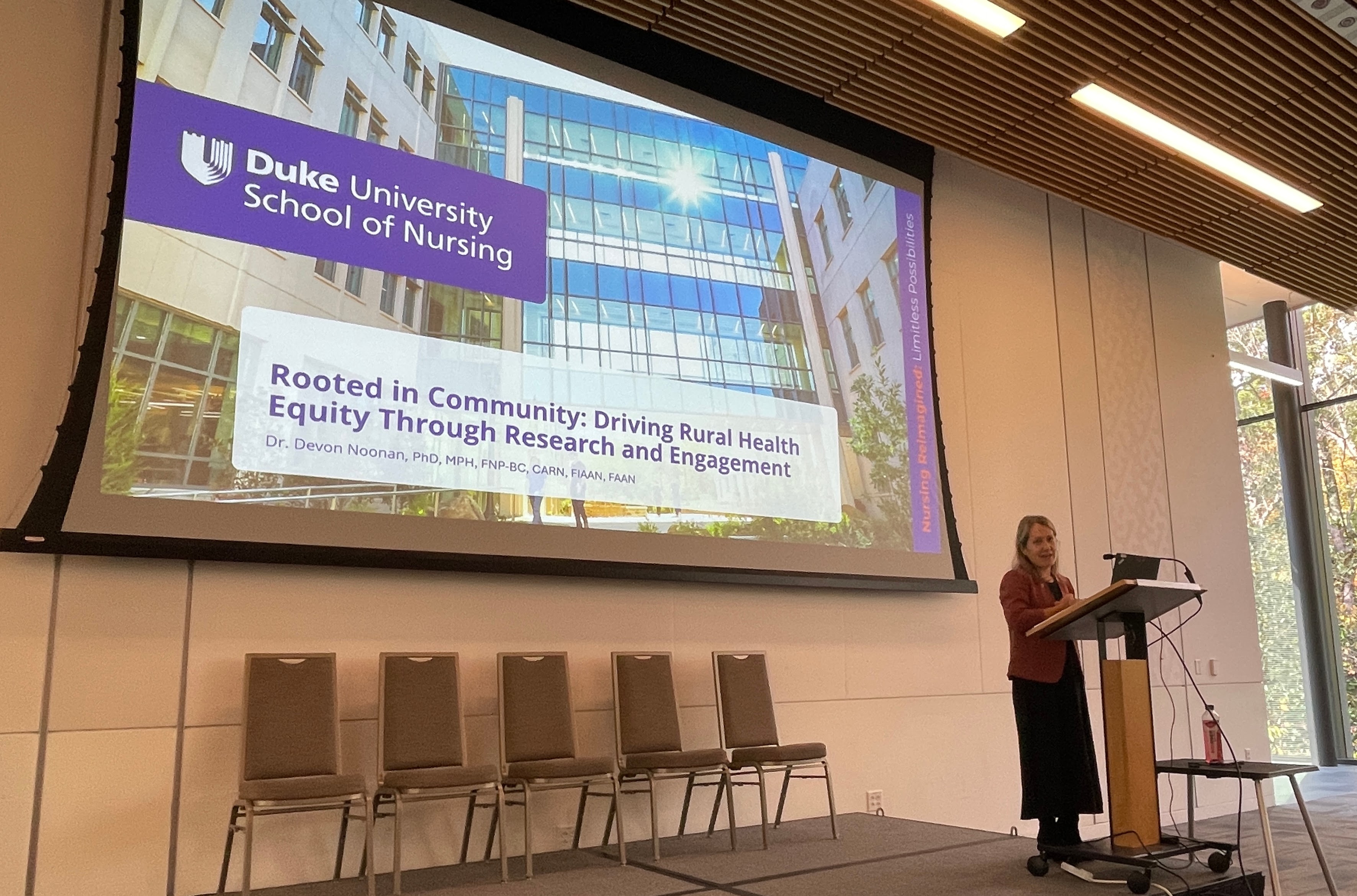 Devon Noonan presenting