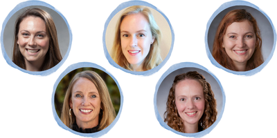 Headshots of five psychologists