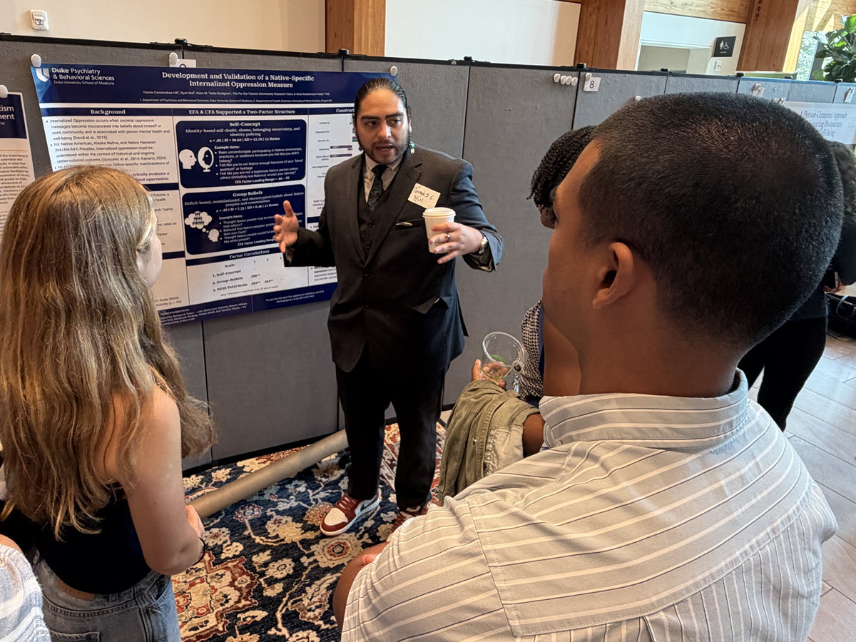 Poster presentation at Duke Psychiatry research retreat