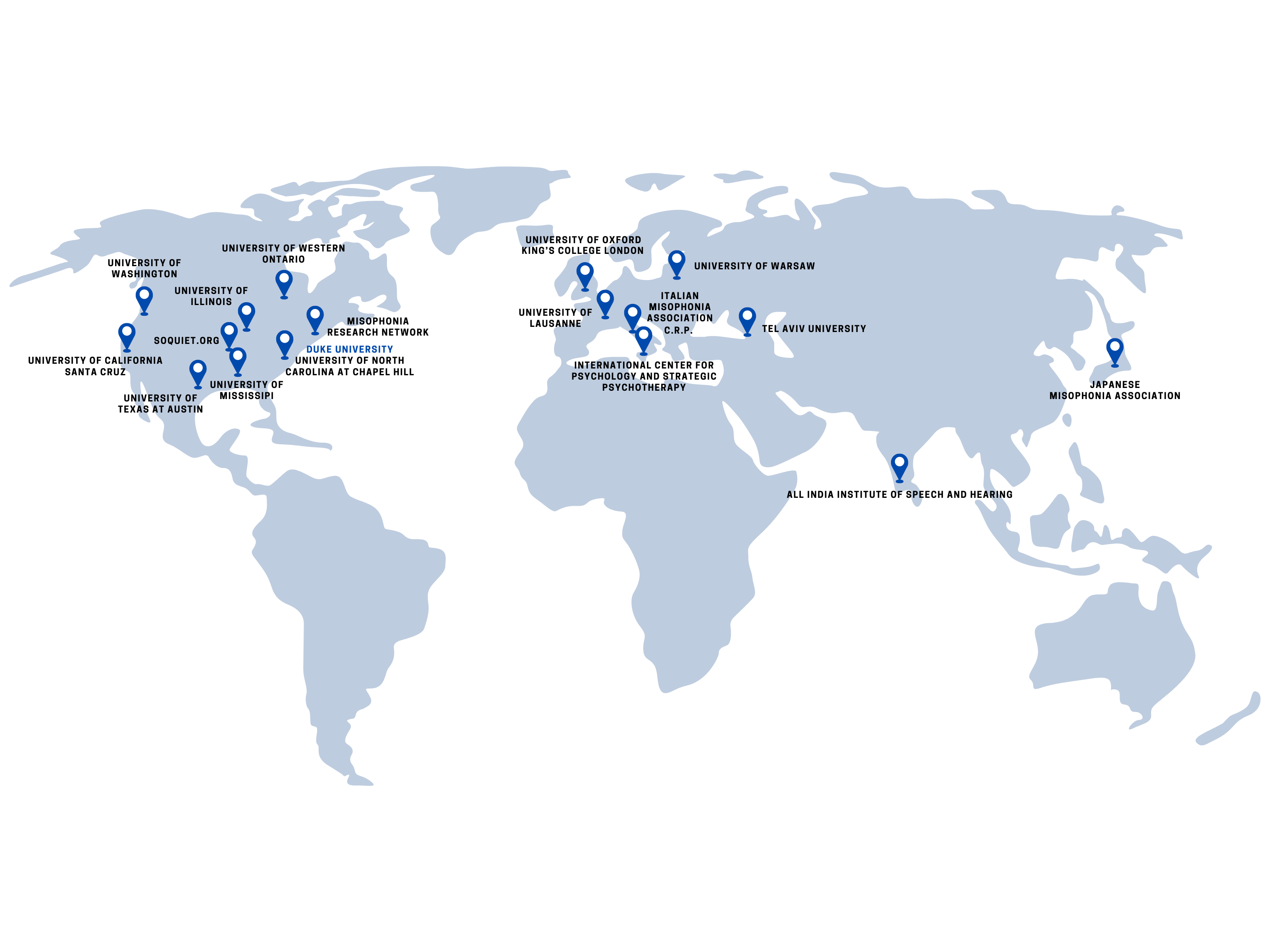 Map of collaborations