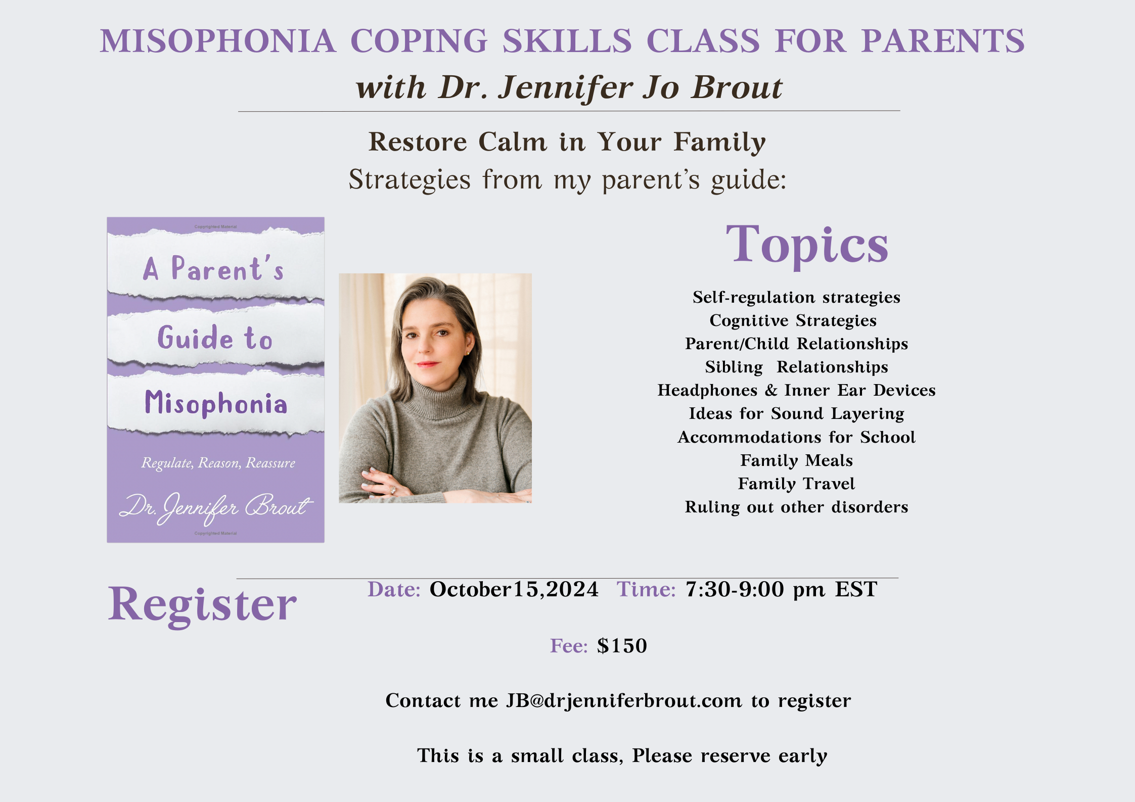 Jen Brout Coping Skills Class