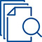 Magnifying glass and pages