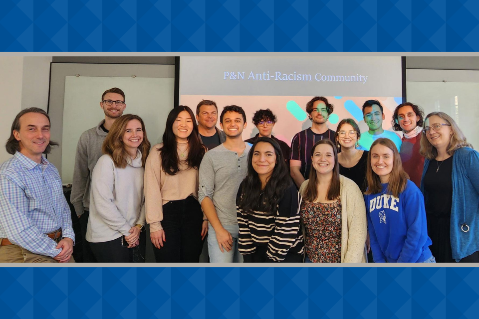 Group photo of the Department of Psychology and Neuroscience Anti-Racism Community members