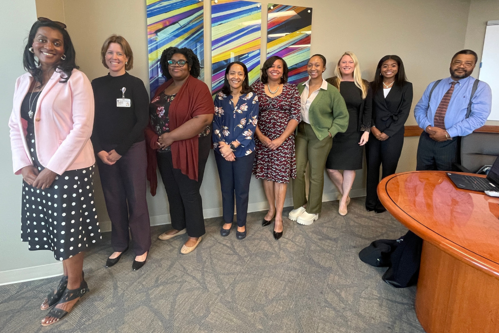 Group photo - NCCU & Duke faculty and staff, NCCU psychology interns