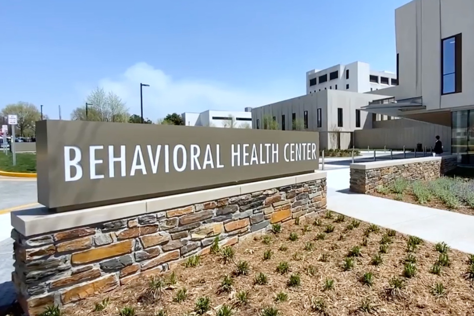 Sign outside the Duke North Durham Behavioral Health Center