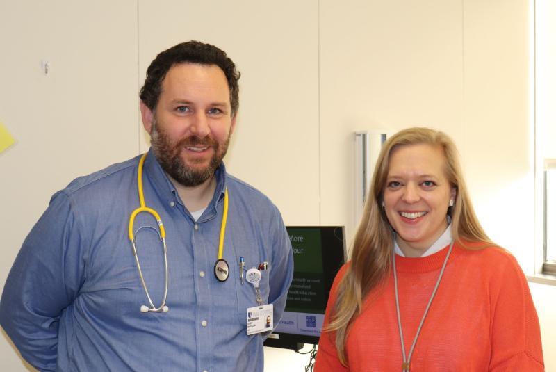 Gary Maslow and Anna Laakman in Friday Clinic