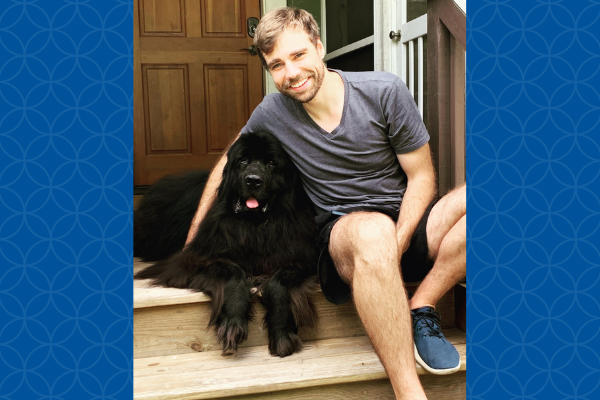 Gregg Robbins-Welty and dog