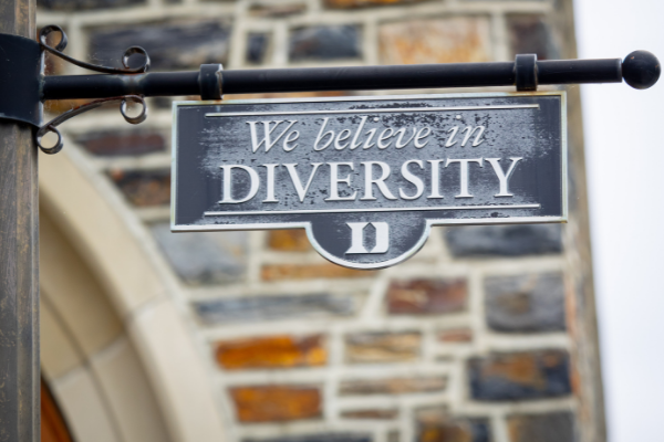 Duke Sign - We Believe in Diversity