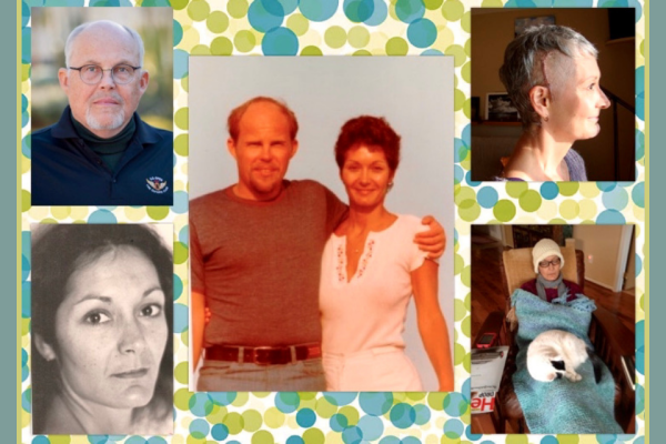 Collage image of Michael Johnstone and his wife