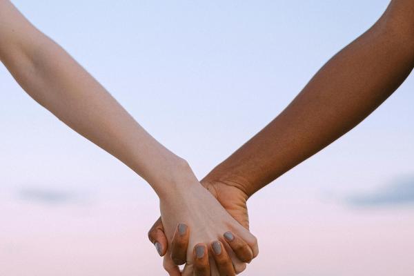 Holding hands