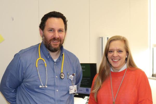 Gary Maslow and Anna Laakman in Friday Clinic