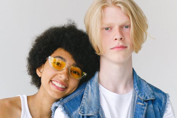 Young diverse heterosexual couple