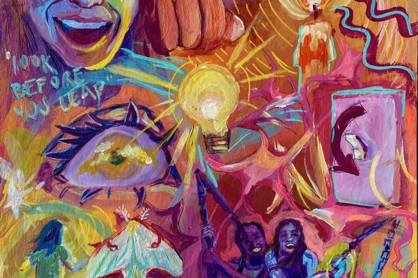 "Spontaneity" painting