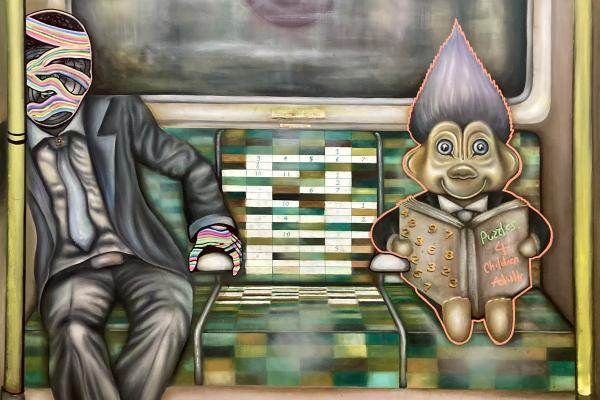 Subway riders by CR
