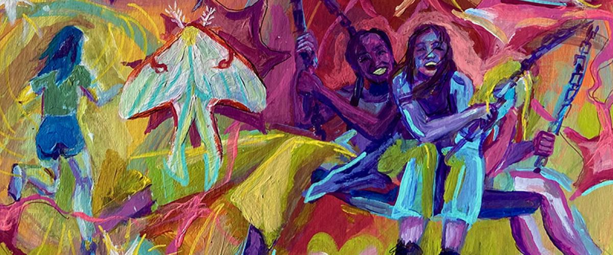 Detail from original artwork, "Spontaneity"