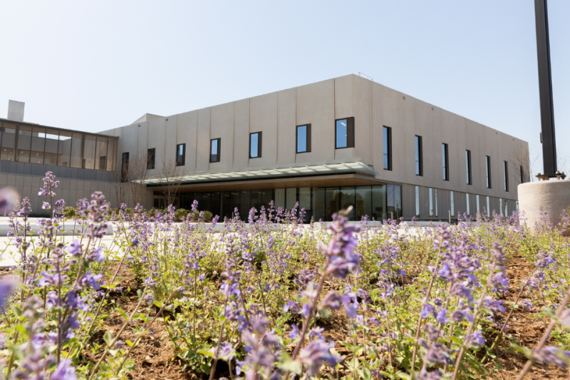 Duke Behavioral Health Center North Durham with flowers in front