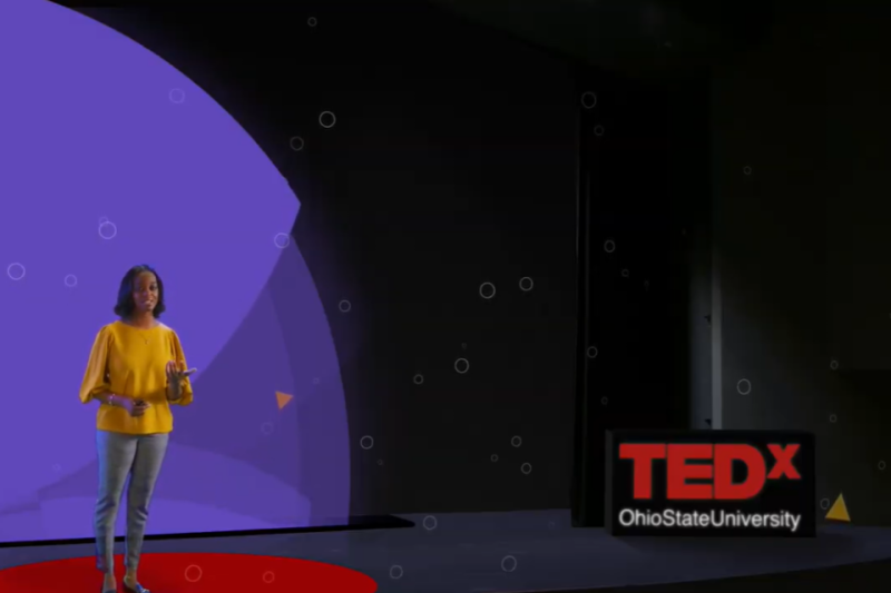 Brianna Brownlow on the TEDx Stage