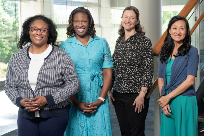 From left: Karen McCain, Keisha-Gaye O'Garo, Rebecca Sadun, Anh Tran