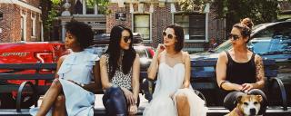 Women on bench