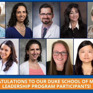 Headshots of nine faculty members selected for leadership programs