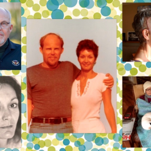 Collage image of Michael Johnstone and his wife