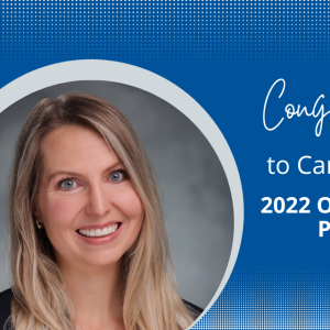 Congratulations to Carla Wall, PhD, 2022 Outstanding Postdoc. Headshot of Dr. Wall.