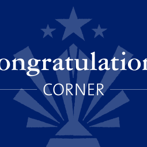 Congratulations Corner