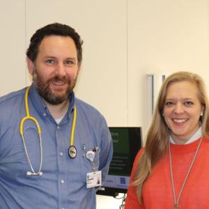 Gary Maslow and Anna Laakman in Friday Clinic