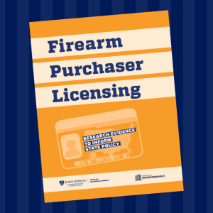 Report cover: Firearm Purchaser Licensing